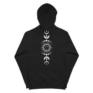Plus Size Moon Phase Celestial Hoodie Sweatshirt